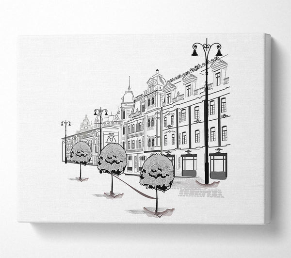  A Canvas Print of City Streets 7 Canvas Wall Art