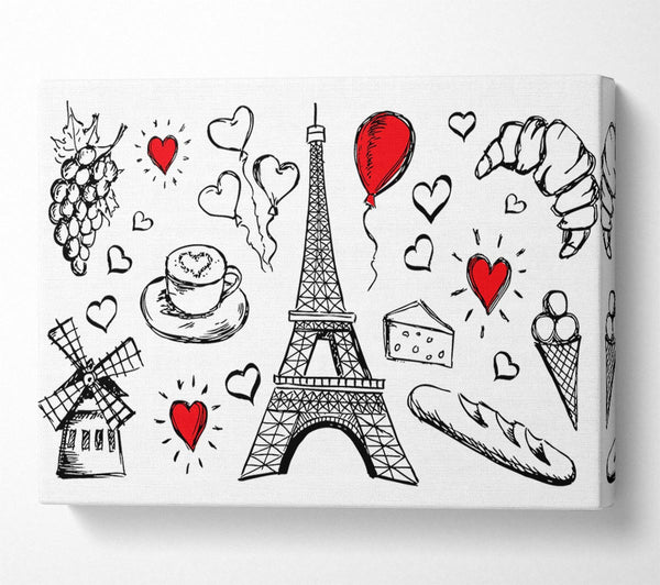  A Canvas Print of Things To Do In The City 7 Canvas Print