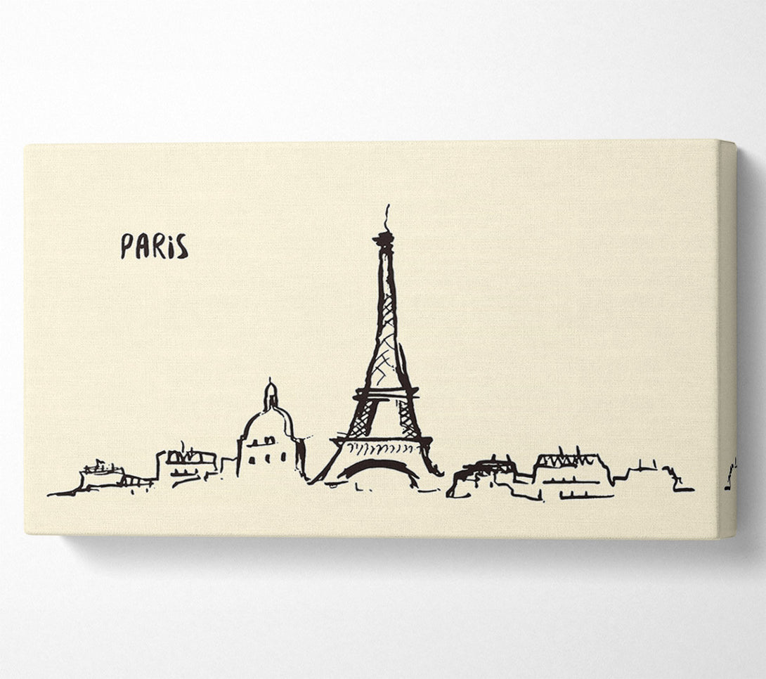  A Canvas Print of Eiffel Tower France 5 Canvas Print