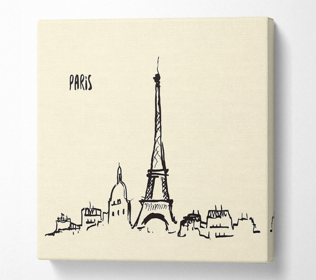  A Canvas Print of Eiffel Tower France 5 Canvas Print