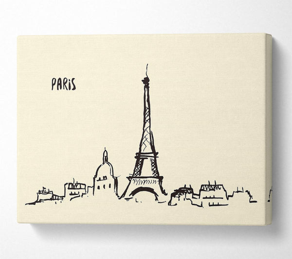  A Canvas Print of Eiffel Tower France 5 Canvas Print