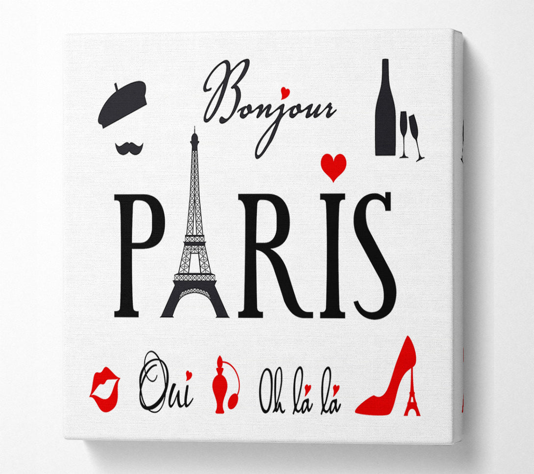  A Canvas Print of Eiffel Tower France 9 Canvas Art