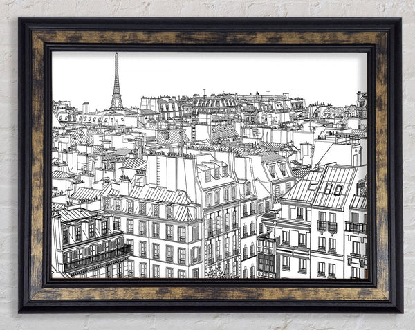 Eiffel Tower France 14 Framed Print