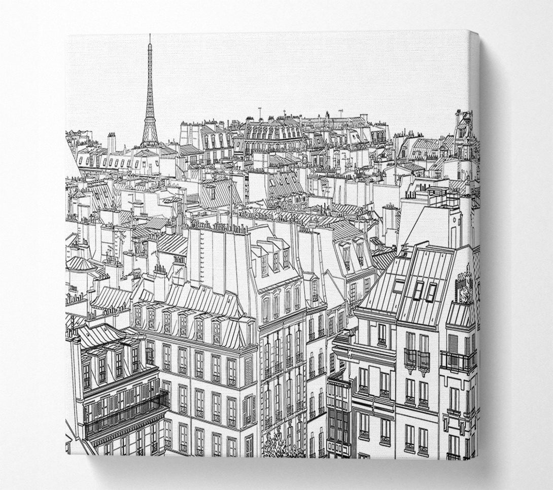  A Canvas Print of Eiffel Tower France 14 Canvas Wall Art