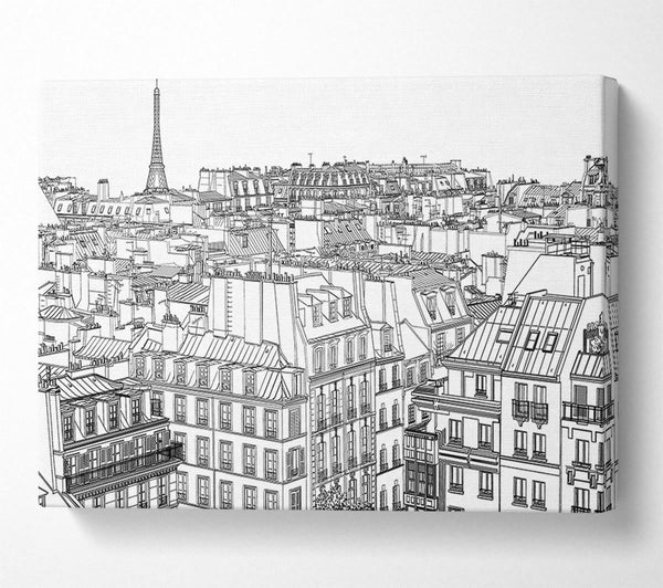  A Canvas Print of Eiffel Tower France 14 Canvas Wall Art
