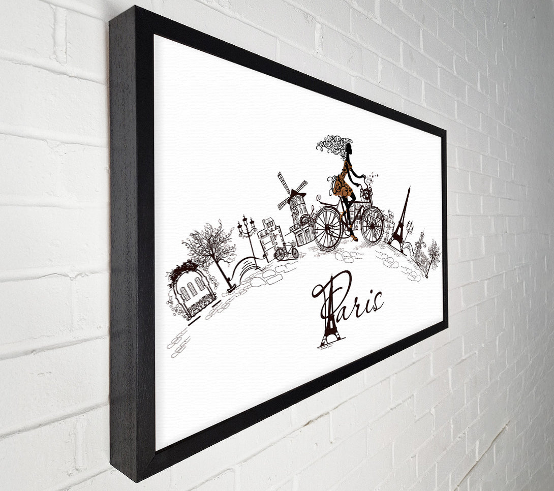  A Canvas Print of Eiffel Tower Chic 10 Canvas Print