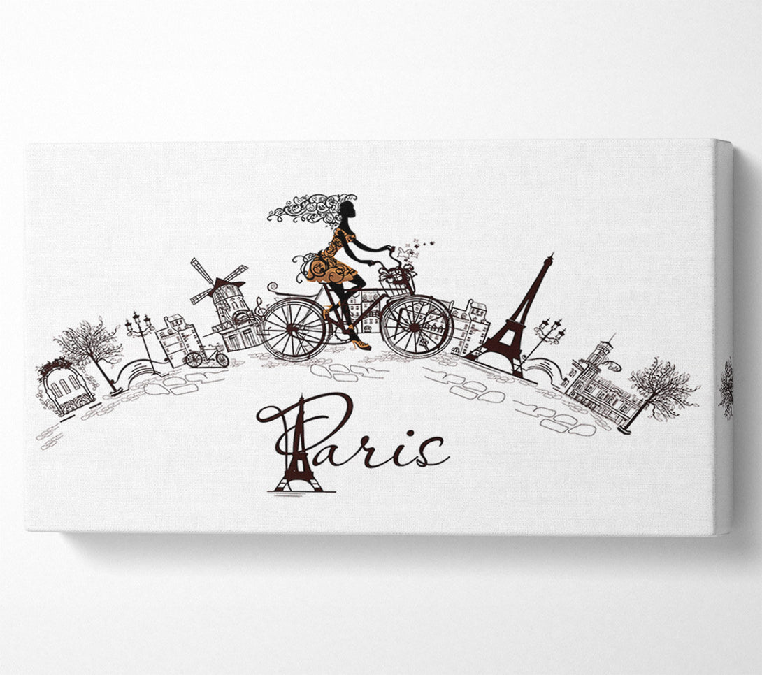  A Canvas Print of Eiffel Tower Chic 10 Canvas Print