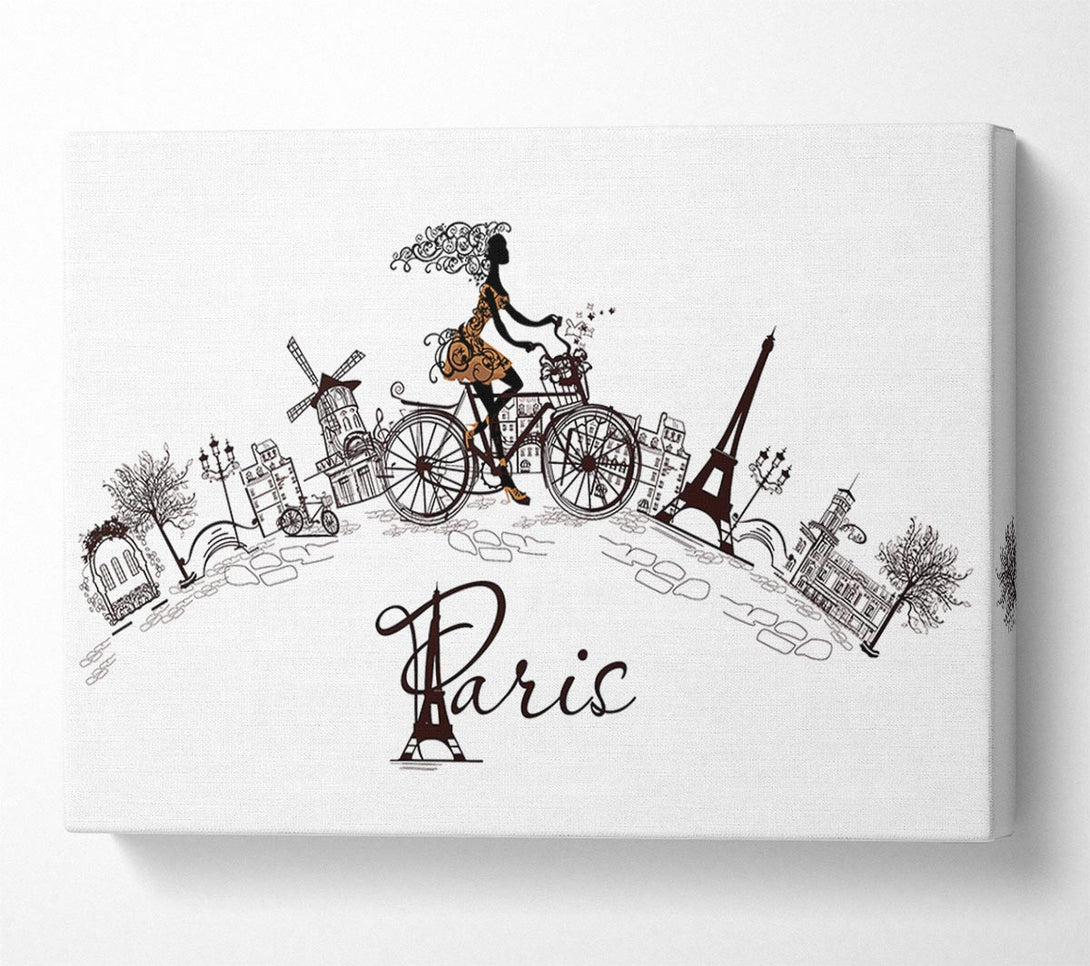  A Canvas Print of Eiffel Tower Chic 10 Canvas Print