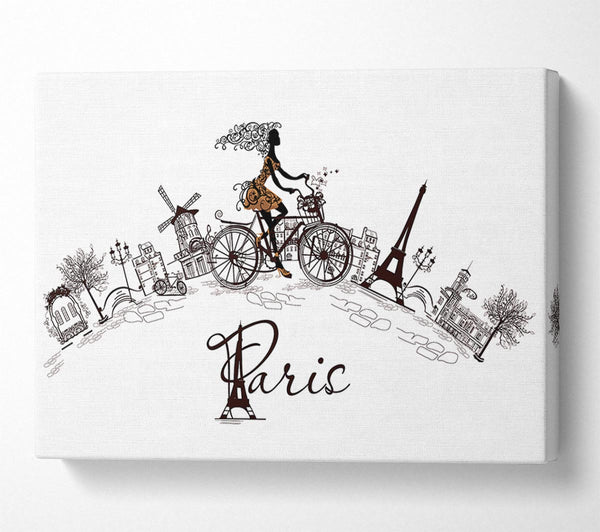  A Canvas Print of Eiffel Tower Chic 10 Canvas Print