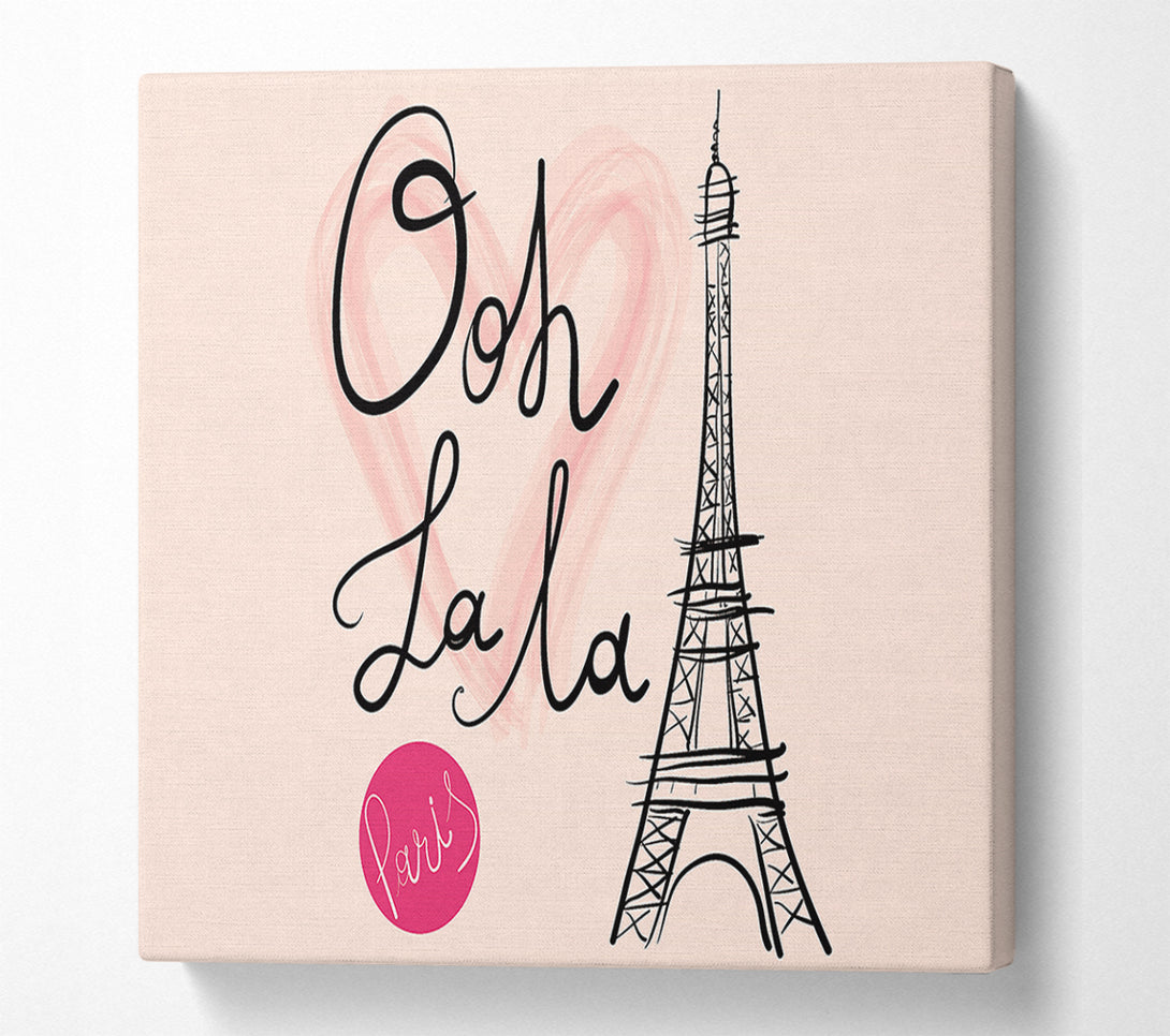  A Canvas Print of Eiffel Tower Chic 11 Canvas Art