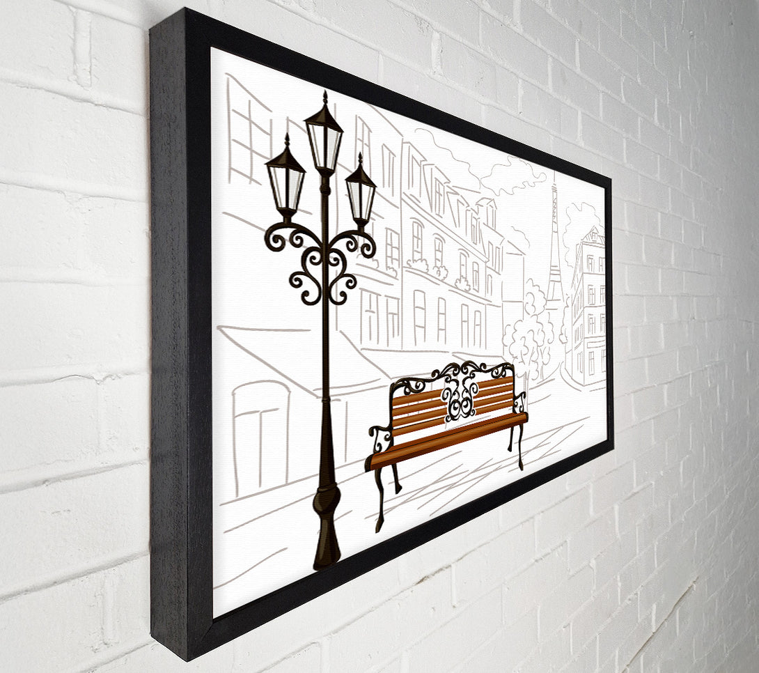  A Canvas Print of Eiffel Tower Streets 11 Canvas Art