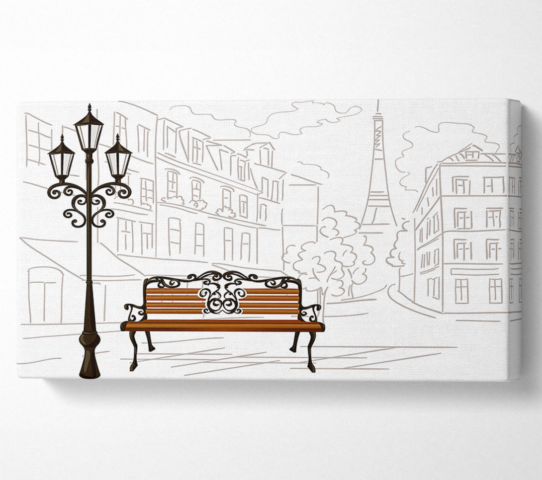  A Canvas Print of Eiffel Tower Streets 11 Canvas Art