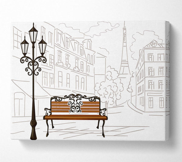  A Canvas Print of Eiffel Tower Streets 11 Canvas Art