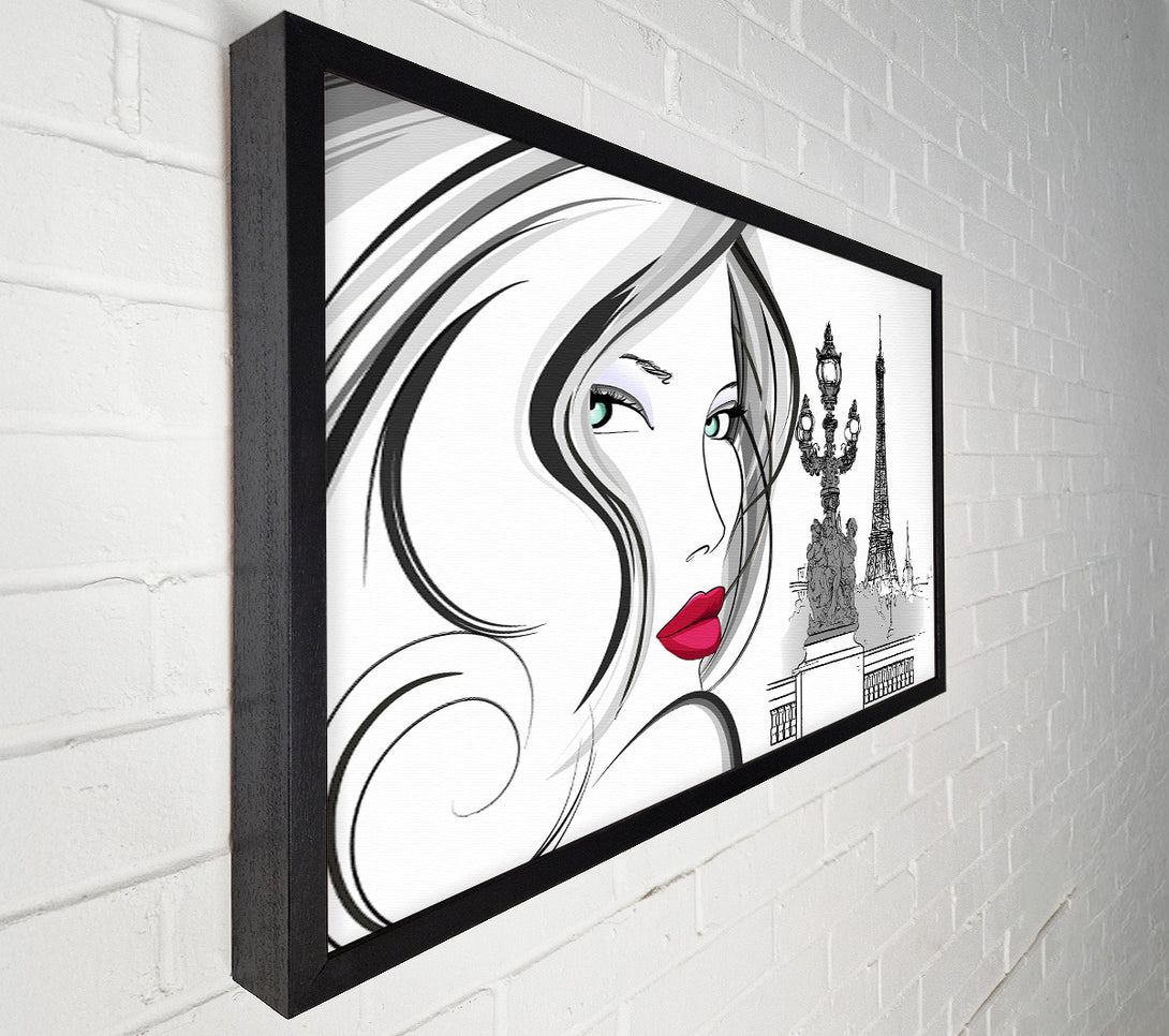  A Canvas Print of Eiffel Tower Chic 6 Canvas Print