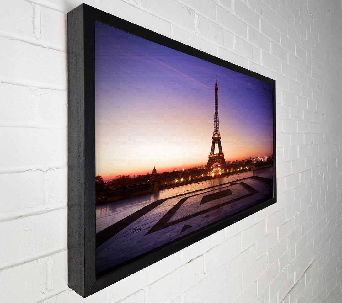  A Canvas Print of Eiffel Tower Sunset 7 Canvas Art