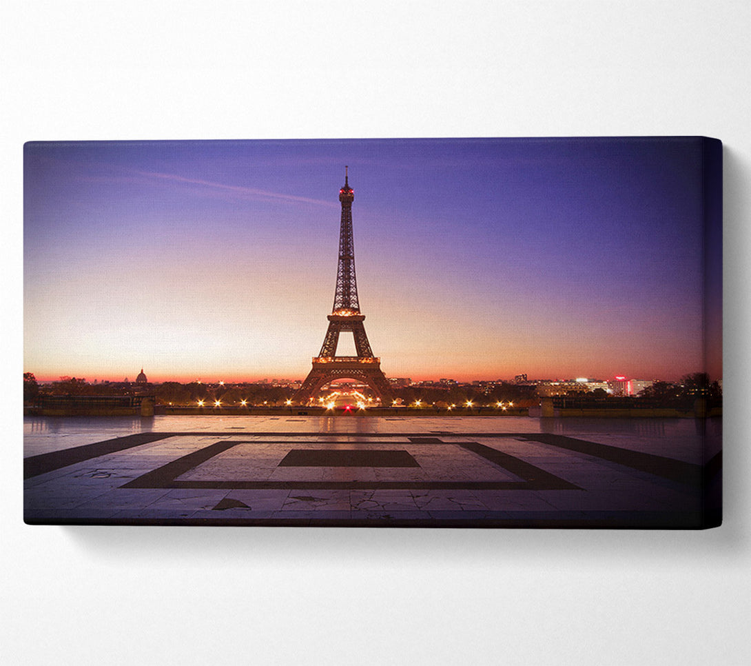 A Canvas Print of Eiffel Tower Sunset 7 Canvas Art