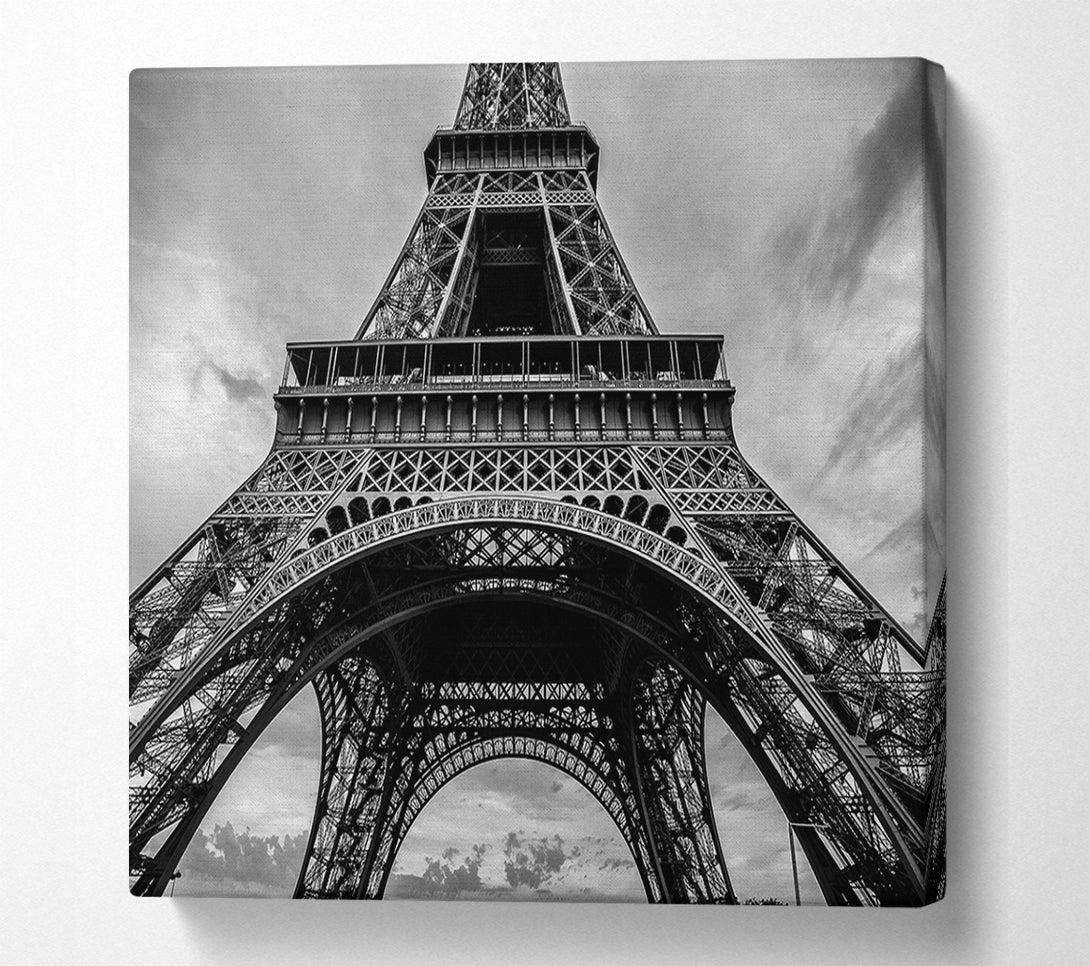  A Canvas Print of Eiffel Tower Close Up 2 Canvas Wall Art