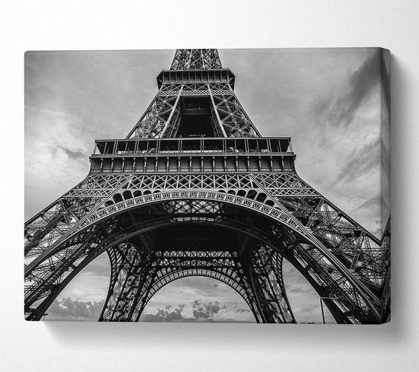  A Canvas Print of Eiffel Tower Close Up 2 Canvas Wall Art