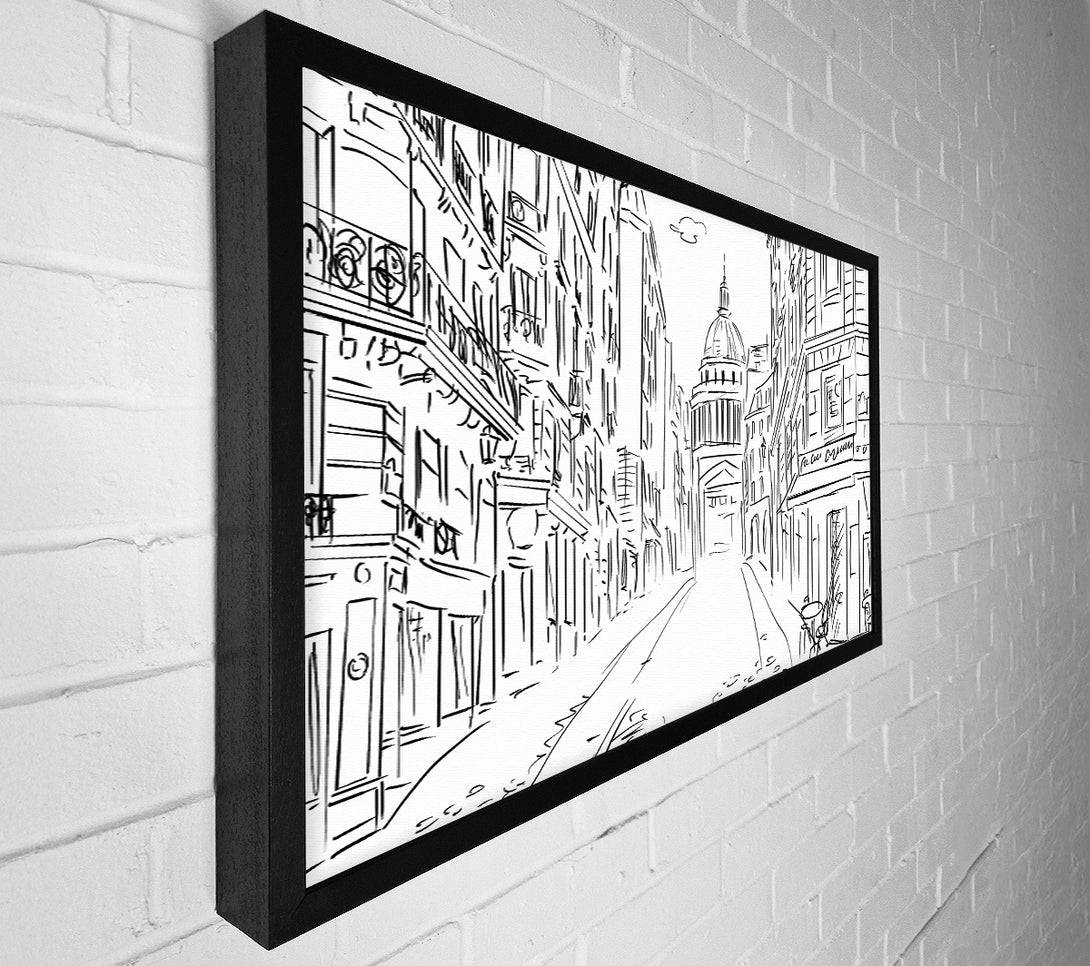  A Canvas Print of City Streets 9 Canvas Wall Art