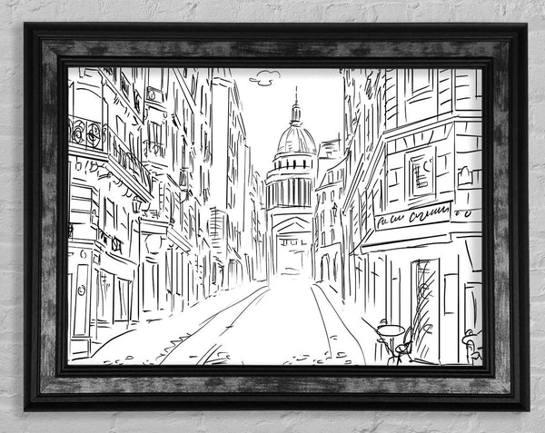 City Streets 9 Framed Print