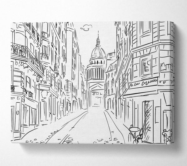  A Canvas Print of City Streets 9 Canvas Wall Art