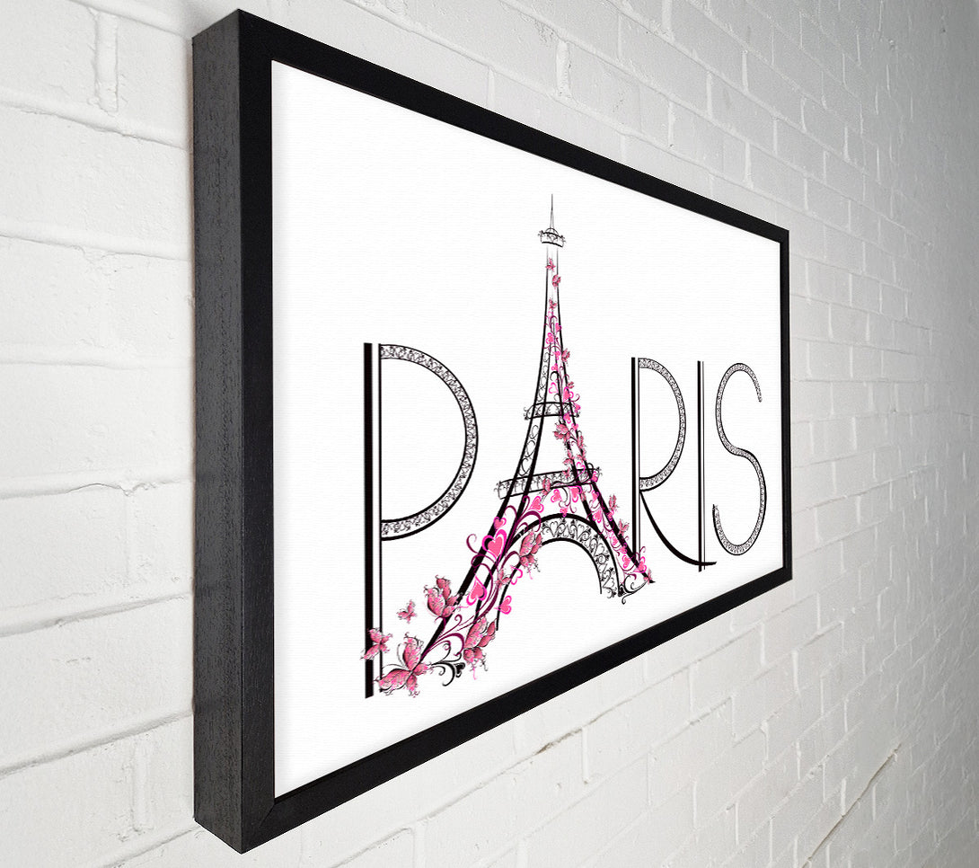  A Canvas Print of Eiffel Tower Chic 9 Canvas Wall Art
