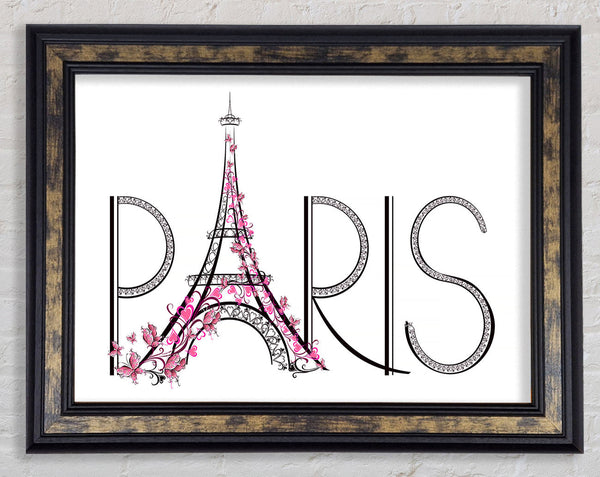 Eiffel Tower Chic 9 Framed Print