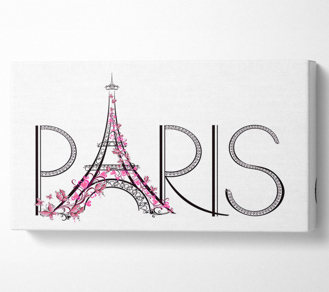  A Canvas Print of Eiffel Tower Chic 9 Canvas Wall Art