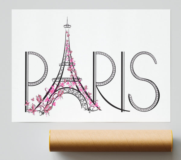 Eiffel Tower Chic 9 Poster