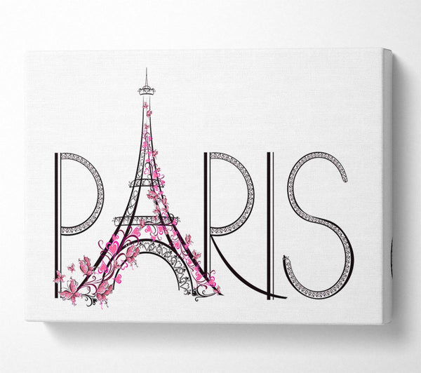  A Canvas Print of Eiffel Tower Chic 9 Canvas Wall Art