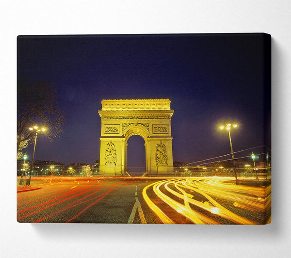  A Canvas Print of Arc De Triomphe 4 Canvas Print
