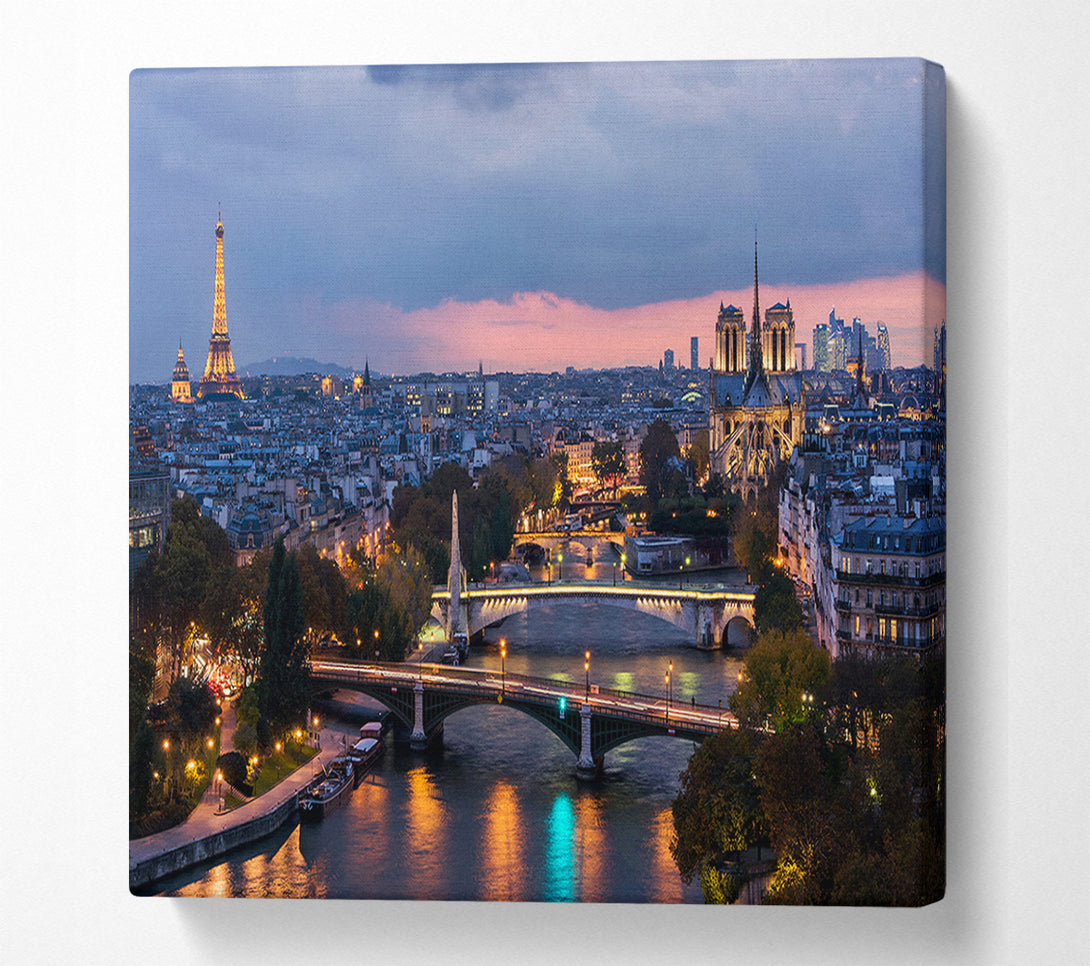  A Canvas Print of Eiffel Tower France 17 Canvas Wall Art