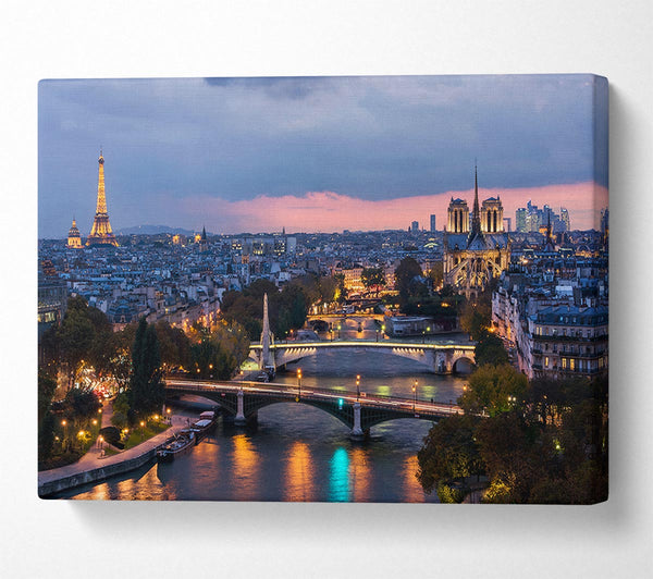  A Canvas Print of Eiffel Tower France 17 Canvas Wall Art