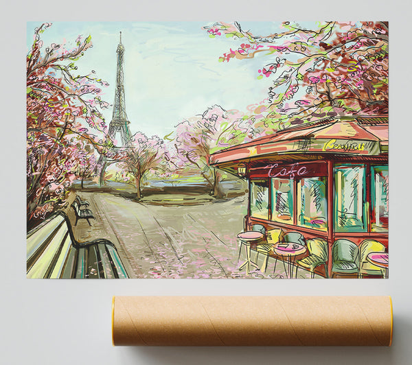 Eiffel Tower Streets 10 Print