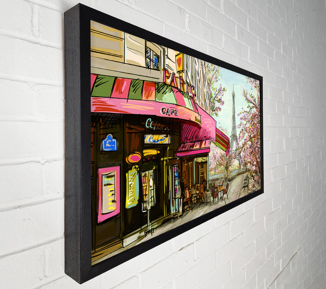  A Canvas Print of Eiffel Tower Streets 8 Canvas Wall Art