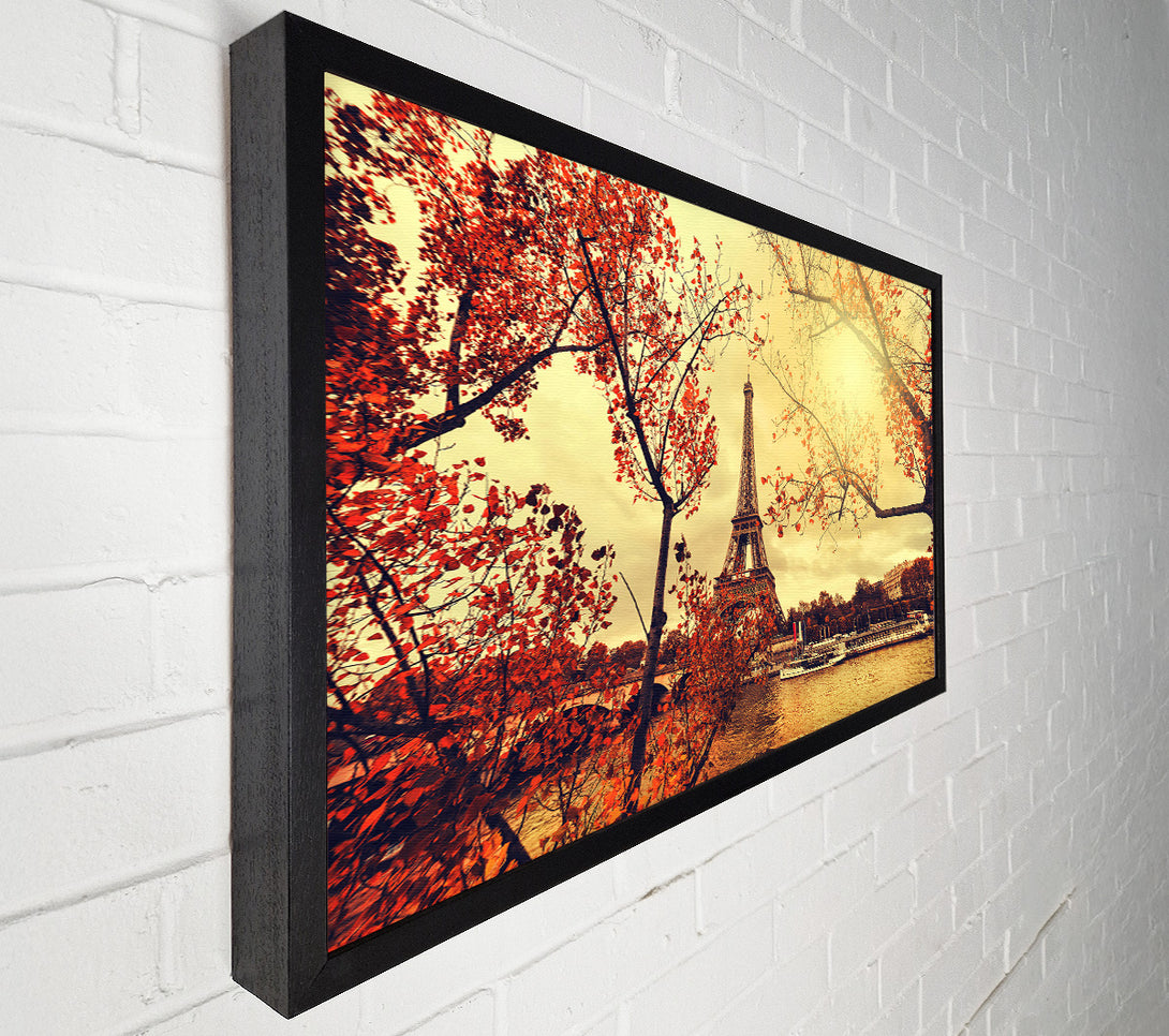  A Canvas Print of Eiffel Tower Retro 12 Canvas Print