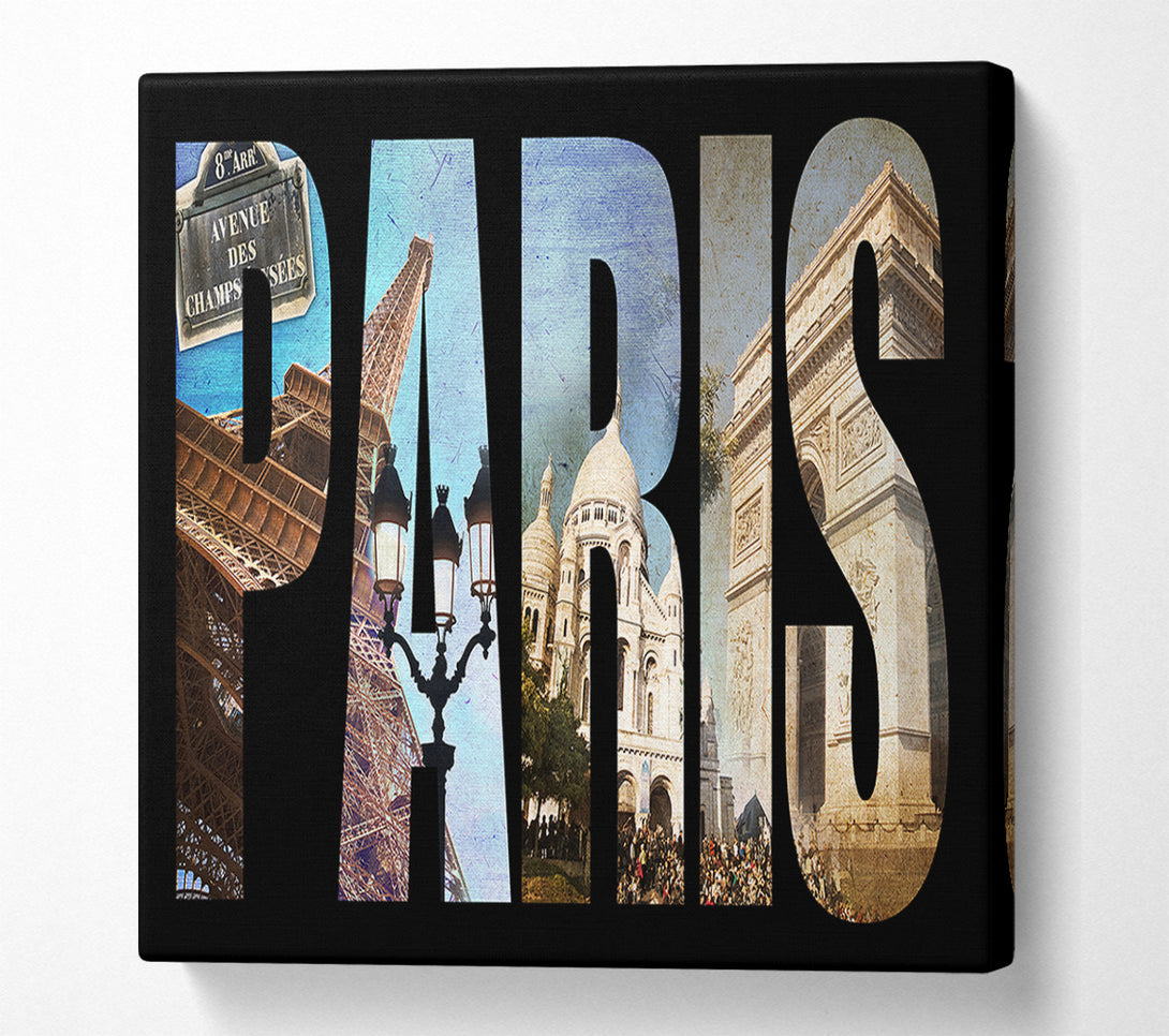 A Canvas Print of Eiffel Tower France 19 Canvas Art
