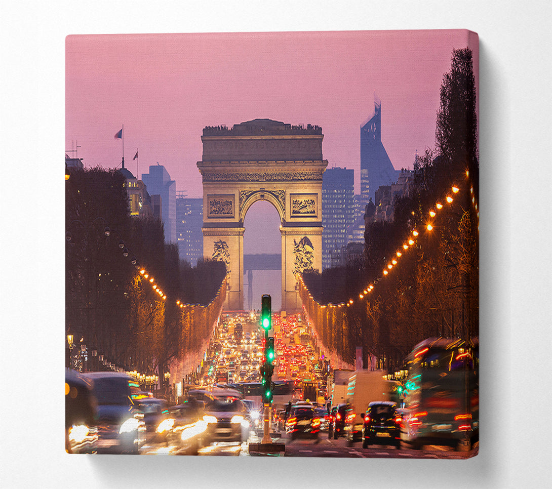  A Canvas Print of Arc De Triomphe 6 Canvas Print