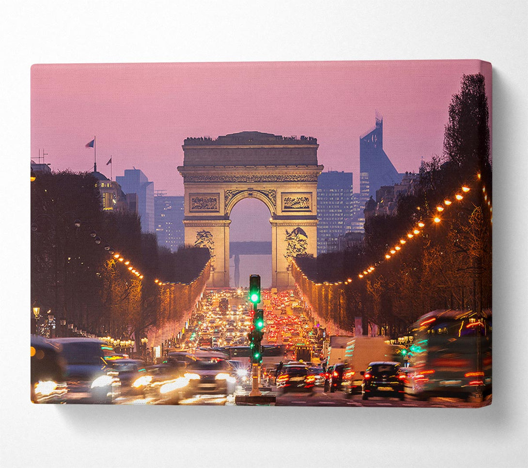  A Canvas Print of Arc De Triomphe 6 Canvas Print