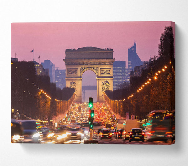  A Canvas Print of Arc De Triomphe 6 Canvas Print
