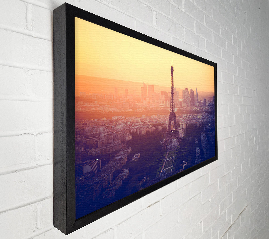  A Canvas Print of Eiffel Tower Over The Cit Canvas Wall Art