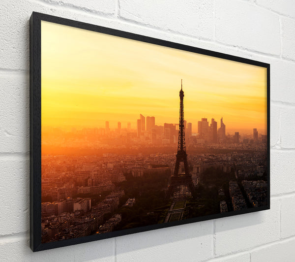 Eiffel Tower Sunset Skies