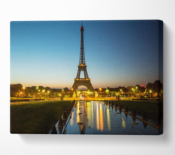  A Canvas Print of Eiffel Tower Night Lights 2 Canvas Print
