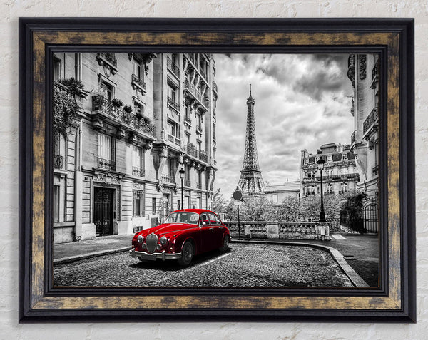 Eiffel Tower Streets 7 Framed Print