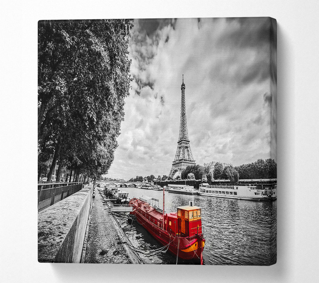  A Canvas Print of Eiffel TowerRiver Seine Canvas Print