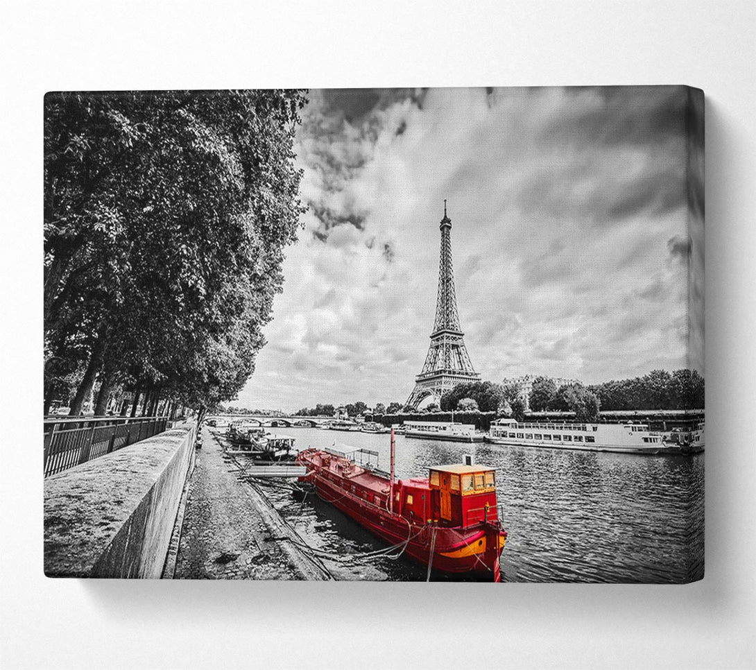  A Canvas Print of Eiffel TowerRiver Seine Canvas Print