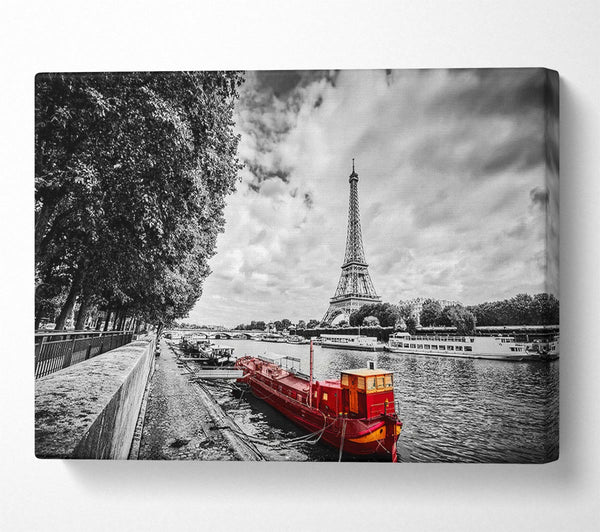  A Canvas Print of Eiffel TowerRiver Seine Canvas Print