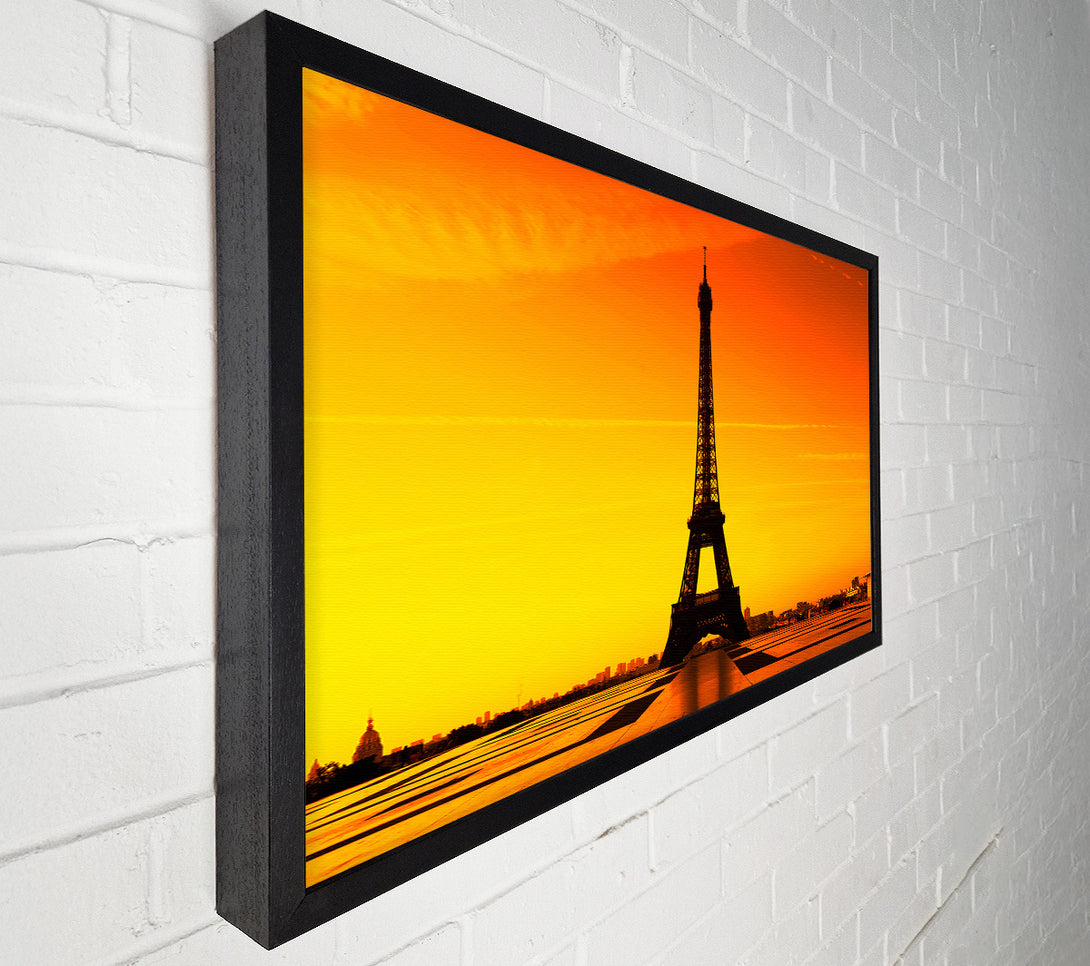  A Canvas Print of Eiffel Tower Sunset 5 Canvas Wall Art