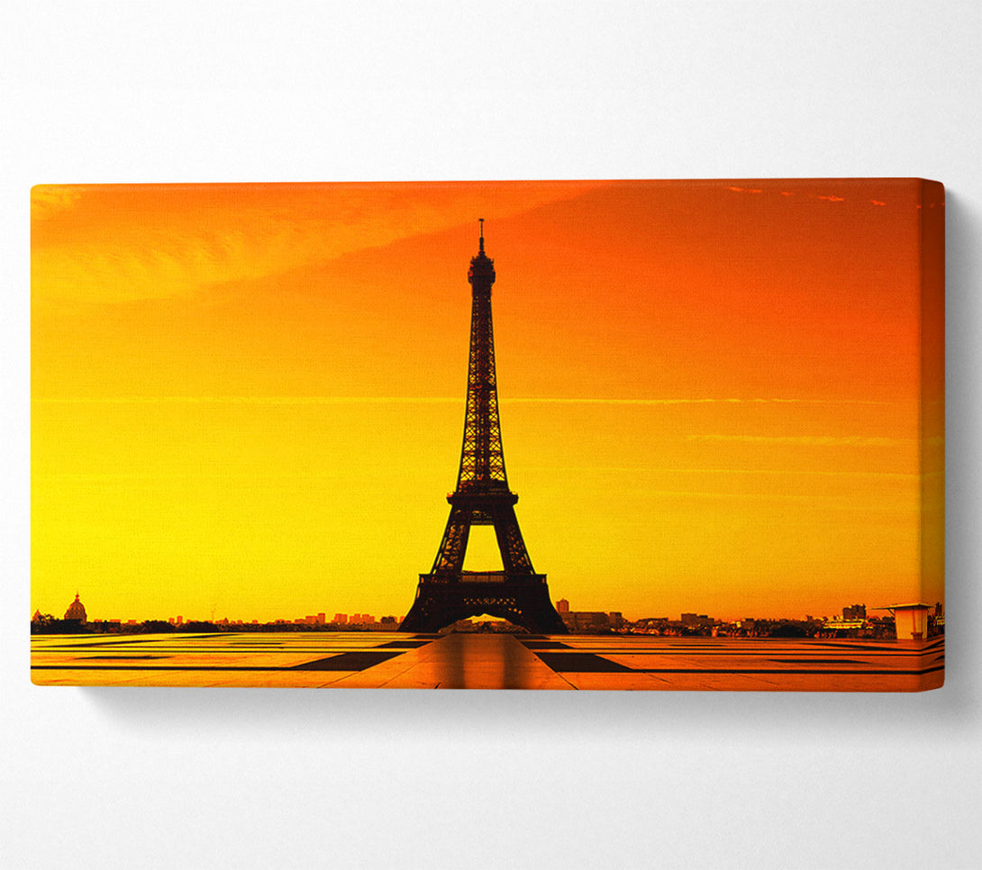  A Canvas Print of Eiffel Tower Sunset 5 Canvas Wall Art