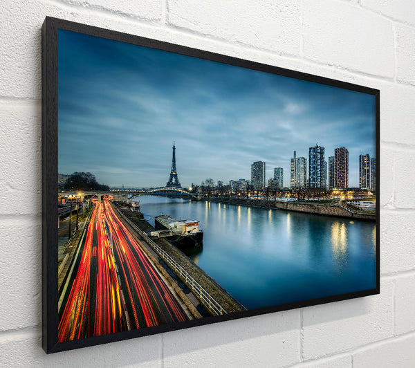 Eiffel Tower Over The River Seine 1